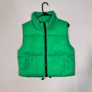 Fashion Nova Vibrant Green Quilted Vest